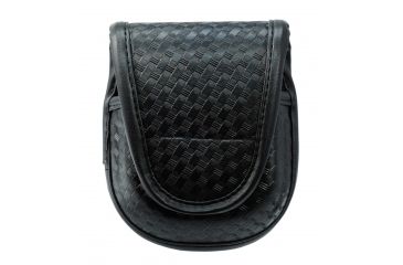 Image of UM Law Enforcement Black Basket Weave Single Handcuff Case 61153