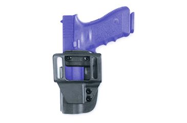Image of Uncle Mike's Kydex Open Top Belt Slide Black Holster Fits Glock 26, 27 5412