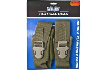 Image of Uncle Mike's Law Enforcement Flash Bang Pouch w/ Side Release Buckle, OD Green 7702426