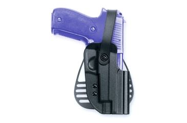 Image of Uncle Mikes Kydex Paddle Holster w/Thumb Break, Black, Left Hand - Beretta 92/96 - 5620-2