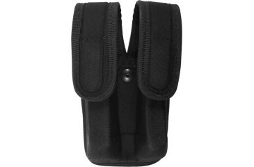 Image of Uncle Mike's Law Enforcement EVO Divided Dual Magazine Pouch, Double Stack - Black Kodra 61011 