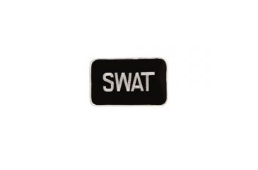 Image of Uncle Mikes SWAT ID Patch Black/White S, 2.25x4.25in. Velcro/Molle, Poly Bag 7705024