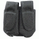 Uncle Mike's Law Enforcement Black Double 40MM and 37MM Magazine Pouches 7702470