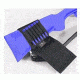 Uncle Mike's Butt stock shell holders with flap, Loops 6, Cordura, Rifle Style