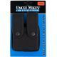 Uncle Mike's Fitted Pistol Magazine Cases, Double w/Flaps for Double Row Mags, 88361