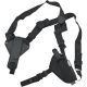 Uncle Mike's Cross-Harness Horizontal Shoulder Holster, Ambidextrous, Plain, Black, 87000