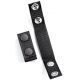 Uncle Mike's Belt Keepers, Kodra, Black 2 1/4in Belts, Set of 4, Snap Close, Card, 88652