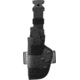 Uncle Mike's Law Enforcement Thigh Holster, Black, Left Hand - Large Double Action Revolvers