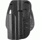Uncle Mike's Kydex Paddle Plain Black Holster - HK USP Full Size, Left Hand 5430-2