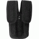 Uncle Mike's Law Enforcement EVO Divided Dual Magazine Pouch, Double Stack - Black Kodra 61011 