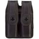 Uncle Mike's Sentinel Double Magazine Pouch, Black, Molded, Nylon, Glock 17, Card, 89077