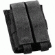 Uncle Mike's Law Enforcement Double Pistol Magazine Pouch Black