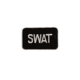 Uncle Mikes SWAT ID Patch Black/White S, 2.25x4.25in. Velcro/Molle, Poly Bag 7705024