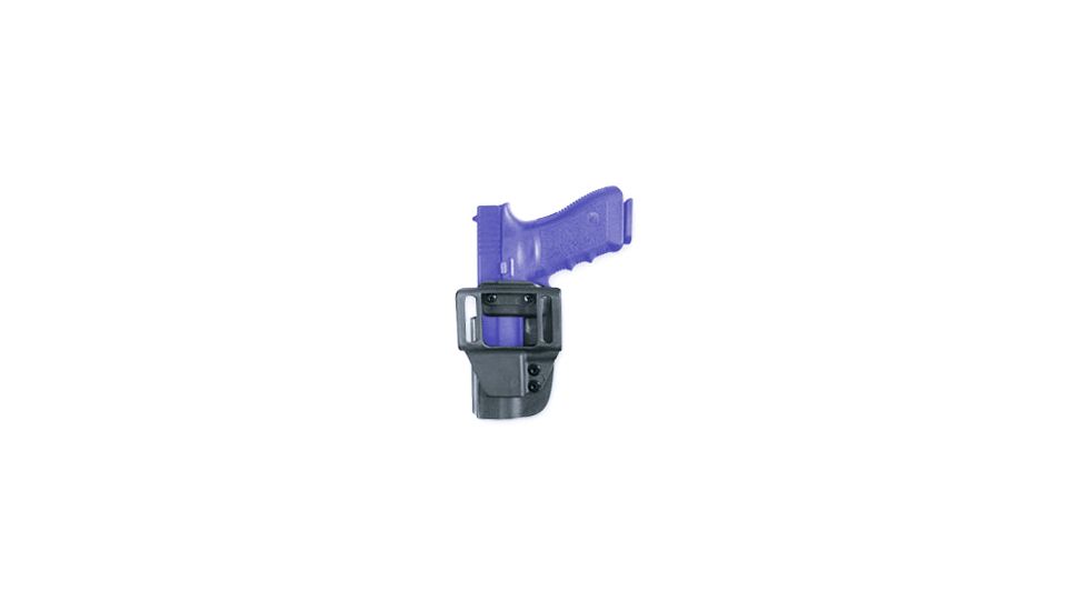 Uncle Mike's Kydex Open Top Belt Slide Black Holster Fits Glock 26, 27 5412