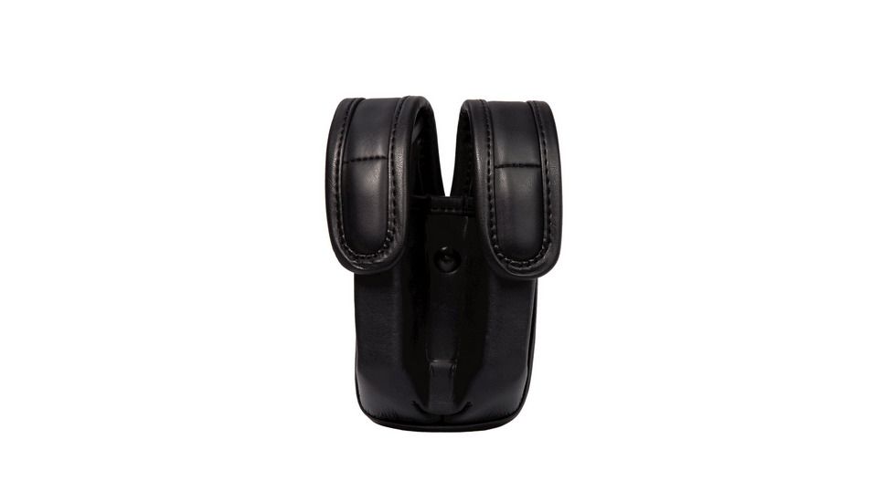 Uncle Mike's Law Enforcement EVO Divided Dual Magazine Pouch, Double Stack - Plain Mirage Black 61012