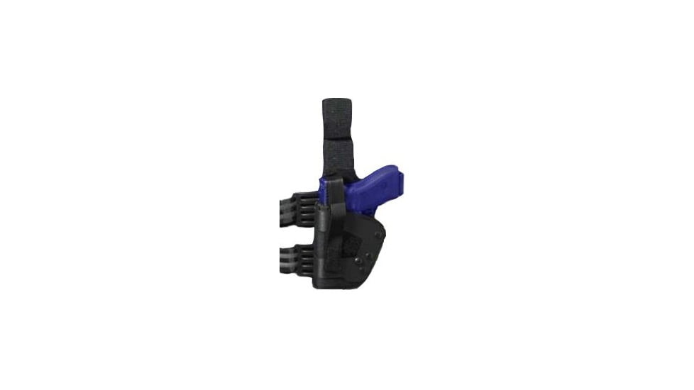 Uncle Mike S Pro 3 Dual Retention Thigh Holster Black Left Hand 5in Barrel Autos 99202