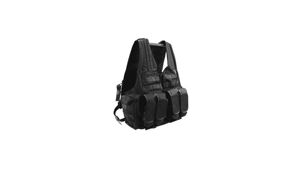 Uncle Mikes Law Enforcement Tactical Zip Vest, Black