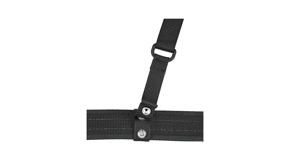 Uncle Mike's LE Black Duty Suspenders - Small / Medium, 40in Chest 