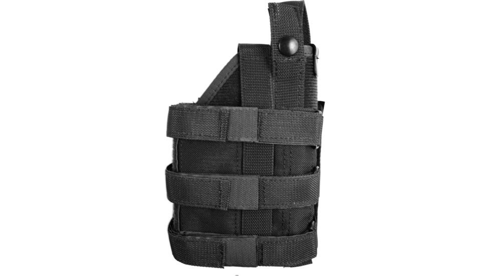 Uncle Mikes Universal MOLLE Holster, Black, Ambidextrous 7702001